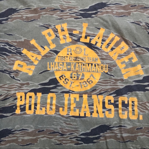 Vintage Ralph Lauren Single Stitch Cammo Shirt {M} - Picture 4 of 8